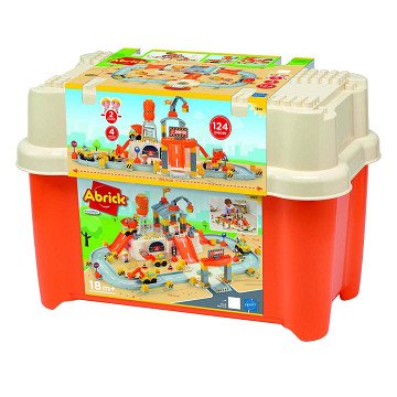 Abrick Ecoiffier - Complete Building Kit with Accessories, 124pcs