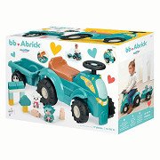 Ecoiffier bb Abrick Remote-Controlled Tractor with Trailer - 15-piece.