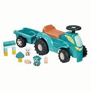 Ecoiffier Remote Controlled Tractor with Trailer - 15pcs.