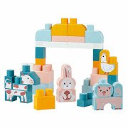 Abrick Bouwblokken met Boerderijdieren - 55dlg.