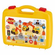 Ecoiffier Abrick Case with Construction Vehicles - 43-piece