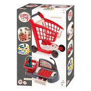 Ecoiffier Gevulde Winkelwagen en Kassa - 26dlg.