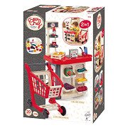 Ecoiffier 100% Chef Shop Counter and Shopping Cart - 20-piece.