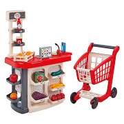 Ecoiffier 100% Chef Shop Counter and Shopping Cart - 20-piece.