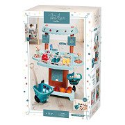 Ecoiffier Vert Azur Market Stall - 41-piece