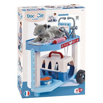 Ecoiffier Doc Cie Tierarztwagen mit Katze - 14-teilig