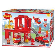 Ecoiffier Abrick Fire Station with 3 Vehicles