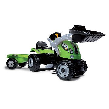 Smoby Max Tractor with Trailer - Green