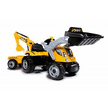 Smoby Max Builder Traptractor met Aanhanger