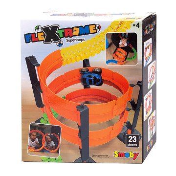 Smoby Flextreme Superloops Race Track Set, 23 pieces.