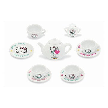 Smoby Hello Kitty Porseleinen Theeset, 12dlg.