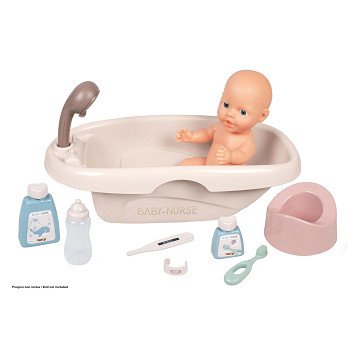 Smoby Baby Nurse Badewanne mit Zubehör, 8tlg.