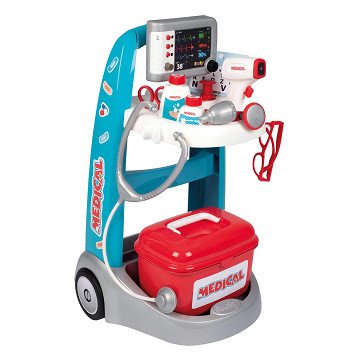 Smoby Electronic Doctor's Trolley, 16 pieces.