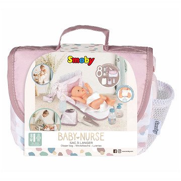 Smoby Baby Nurse Luiertas, 8dlg.