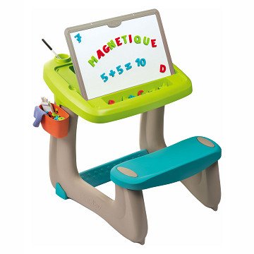 Smoby Little Pupils Schoolbank met Magnetisch Memobord, 80dlg.