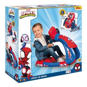Smoby V8 Driver Spidey Racing Chair