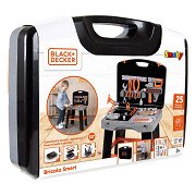 Smoby Black & Decker Bricolo SMART Workbench klappbar im Koffer, 33-tlg.