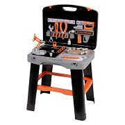 Smoby Black & Decker Bricolo Smart Workbench Foldable in Case, 33pcs.