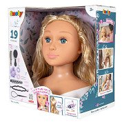 Smoby My Beauty Hairdressing Doll Blonde with Accessories, 19pcs.