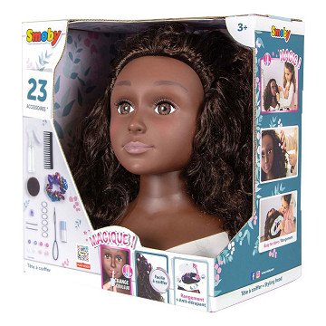 Smoby My Beauty Afro Doll with Accessories, 23pcs.