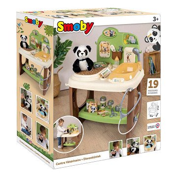 Smoby Dierenverzorger Centrum met Panda, 19dlg.