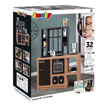 Smoby Loft Play Kitchen, 32 pcs.