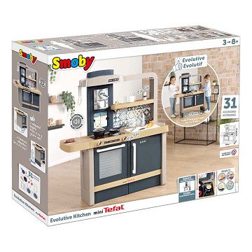 Smoby Tefal Evolutionary Play Kitchen, 31pcs.