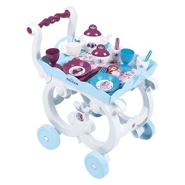 Smoby Frozen XL Theeset met Trolley, 17dlg.