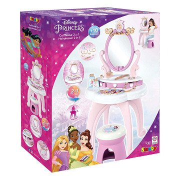 Smoby Disney Princess Dressing Table with Stool, 10pcs.