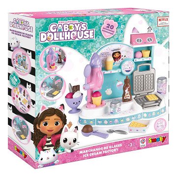 Smoby Gabby's Dollhouse Ice Cream Factory, 20pcs.