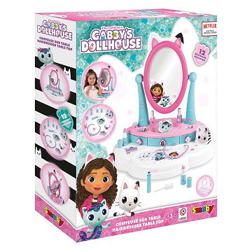 Smoby Gabby's Dollhouse Tabletop Dressing Table, 12pcs.