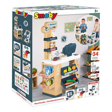 Smoby Supermarket Small with Accessories, 34pcs.