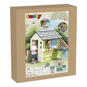 Smoby Life Playhouse with Outdoor Kitchen