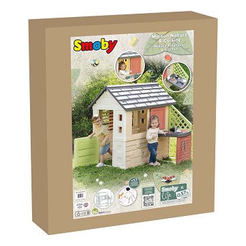 Smoby Life Playhouse Nature with Outdoor Kitchen