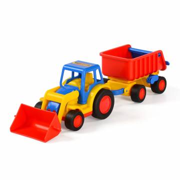 Cavallino Basics Tractor with Shovel and Trailer