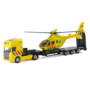 Polesie Die-cast Vrachtwagen met Helikopter - Ambulance