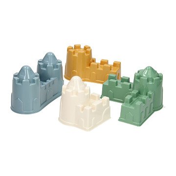 Cavallino Castle Sand Molds Pastel Colors, 4pcs.