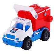 Cavallino Grip Garbage Truck with Rubber Tires, 29cm