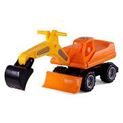 Cavallino Mega Excavator Ride-on Orange, 79cm