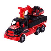 Cavallino Mammoth Torpedo Truck with Excavator, 44.5cm