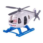 Cavallino Polizeihubschrauber mit Figur, 29,5cm