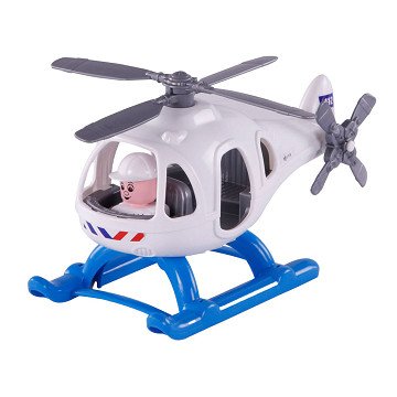 Cavallino Police Helicopter with Figure, 29.5cm