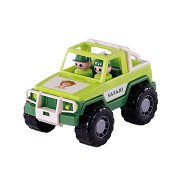 Cavallino Jeep Groen met 2 Speelfiguren