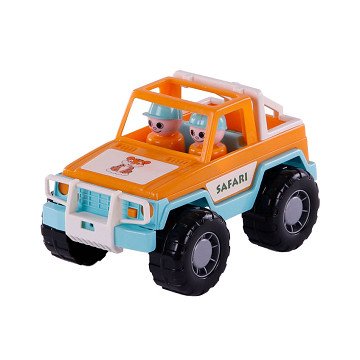 Cavallino Jeep Orange with 2 Toy Figures