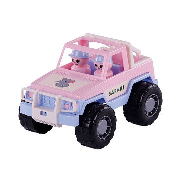 Cavallino Jeep Pink with 2 Toy Figures