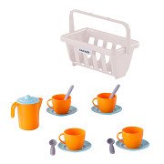 Cavallino Crockery in Basket Orange, 15 pieces.