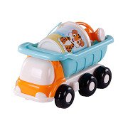 Cavallino Strand Kiepwagen met Emmerset Blauw, 5dlg.