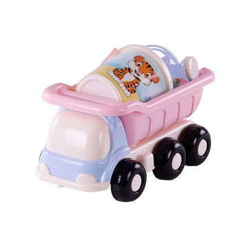 Cavallino Beach Dump Truck mit Eimer-Set Pink, 5-tlg.