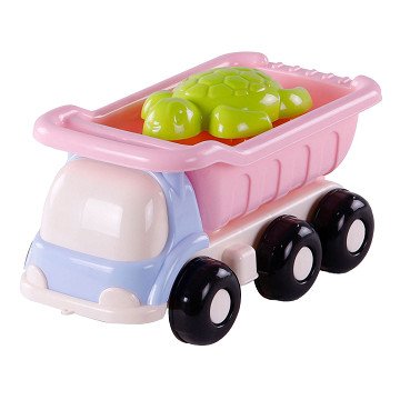 Cavallino Beach Dump Truck with 4 Sand Molds Pink