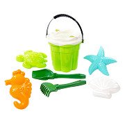 Cavallino Safari Classic Bucket Set with Sand Shapes Green, 9 pcs.